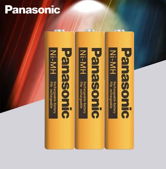 3db Eredeti Panasonic AAA 1,2 V 630mAh Újratölthető NiHM Akkumulátor Töltési idő vagy 1200 alkalommal