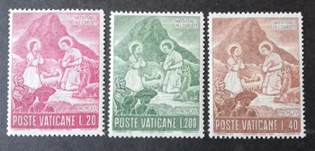 3Pcs/Set Új Vatikáni Bélyeg 1965 Peru Szent Család, Baba, Festmény, Gravírozás, Bélyegző MNH