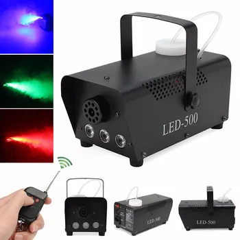 500W Mini LED RGB Vezeték nélküli Köd, Füst, Köd Gép Hatás Disco DJ Buli Karácsony a Távirányító LED fogger EU-Csatlakozó