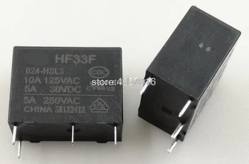 5db/Lot 100% új, eredeti HF33F 024-HSL3 HF33F-024-HSL3 5A DIP4