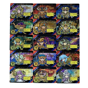 65PCS Saint Seiya Anime Adatok Napfürdő Flash Kártyák Q Változat Teljes Készlet Arany Szent Gyűjthető Kártyák Játékok Ajándékokat a Gyermekek számára