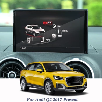 7/8.3 Inch Autó Stílus GPS Navigációs Képernyő Védelme Üveg Film Audi Q2 2017-Jelen Matrica Automatikus Belső Tartozékok