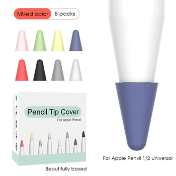 8db Szilikon Csere Tipp Esetben Nib Fedél Bőr Apple Ceruza 1. 2. Stylus Érintőképernyő Toll védőtok Touch Pen Tipp