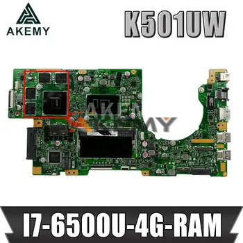 90NB0BQ0-R00010 Laptop alaplap Az Asus K501UW K501UWK K501UXM K501UQ alaplapja DDR4-4G-RAM I7-6500U GTX960/950M-GPU