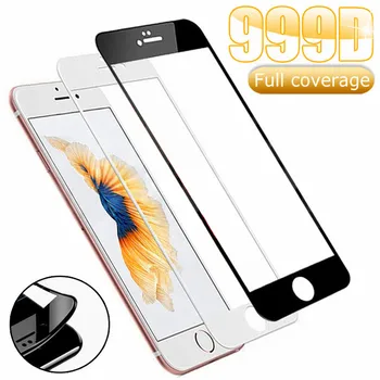 999D Védő Edzett Üveg iPhone 7 8 6 6 Plusz SE 2020 Üveg kijelző Védő fólia iPhone X XS 11 Pro Xs Max XR Üveg Film