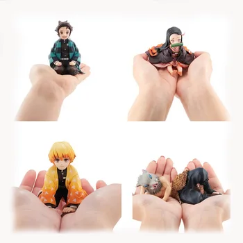 9cm Anime Démon Vadász Aranyos Baba Q Verzió Palm Sorozat Autó Dekoráció Modell Anime Adatok Dekoráció Játék, Ajándék Gyűjtemény Hobbi