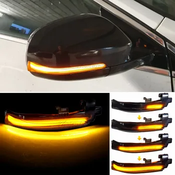 A dinamikus Irányjelzőt Soros Kijelző LED lámpa Visszapillantó Tükör Fény A Volvo V40 CC II. S60-V60 2011-2018 S80 V70 III.