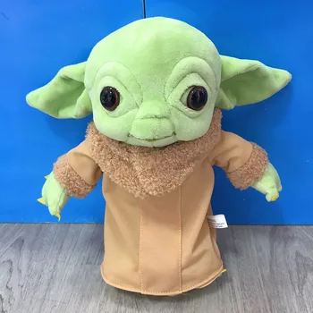 A film Star Wars Disney Baba Yoda Plüss Babák 25cm Pamut Játék Az Erő Felébred Aranyos Puha Plüss Baba Rajzfilm Karácsonyi Ajándék Gyerekeknek