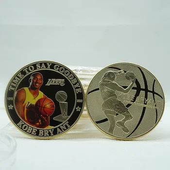 A Lakers Sztárja, Kobe Bryant Emlékérme Ajándék Szerkesztés] lakberendezés MINKET Stílus Érme Gyűjtemény Amerikai Kosárlabda-Játékos, Jelvények