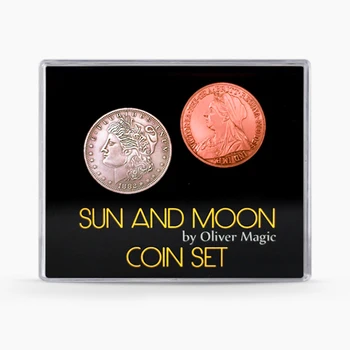 A nap, a Hold Érme Set (Morgan/Victoria Királynő) által Oliver Mágikus Érme Trükkök A Hivatásos Varázslók Illúziók Közelről