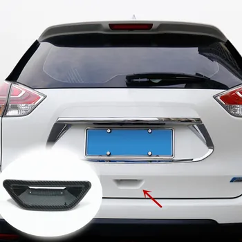 A Nissan X-trail xtrail T32 2014 15 16 17 18 2019 ABS Szénszálas Autó hátsó ajtó Tál védő Fedelet, Trim Stílus Tartozékok