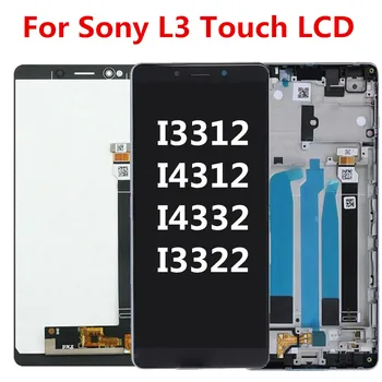 A Sony Xperia L3 Lcd Képernyő Kijelző Érintőképernyős Üveg Digitalizáló Teljes Szerelvény Csere I3312 I4312 I4332 I3322 LCD LCD keret