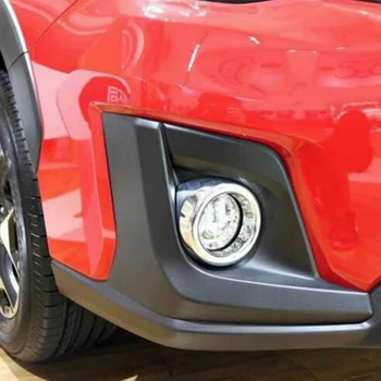 A Subaru XV Crosstrek 2017 2018 2019 2020 ABS Chrome Első Ködlámpa Fedezze Trim Foglight Szemöldök Autó Védelme Tartozékok