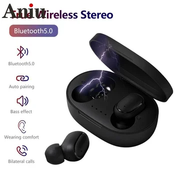 A6S TWS Bluetooth Fülhallgató Vezeték nélküli Fejhallgató Sztereó Headset Sport Fülhallgató, Mikrofon Töltés Doboz Okos Telefon