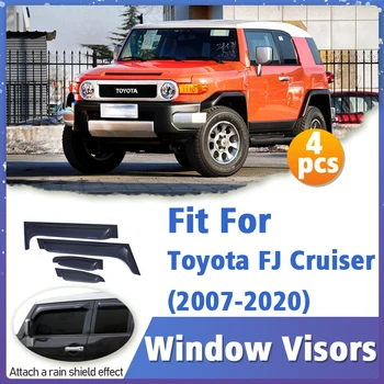 Ablak Napellenző Őr Toyota FJ Cruiser 2007-2020 Nyílás Fedelét Trim Napellenzők Menhelyek Védelmi Nap Eső Deflektor Tartozékok