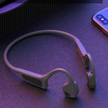 Acél magvas G18 csontvezetéses Bluetooth 5.0 Fejhallgató Igaz Vezeték nélküli Fejét szerelt Sport Vízálló TWS Fejhallgató Füldugó