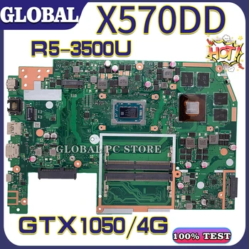 Alaplapok X570 Laptop alaplap az ASUS-UF YX570D YX570DD X570D X570DD 100% - os TESZT eredeti alaplapja R5-3550U GTX1050