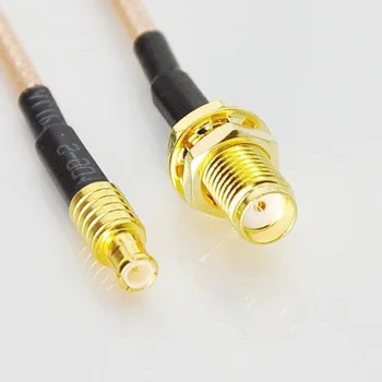 ALLISHOP 7CM SMA válaszfal, hogy MCX férfi egyenesen RF kábel közgyűlés RG178 Mini-PCI RF Kábel