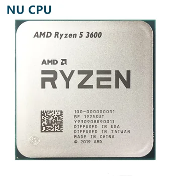 AMD Ryzen 5 3600 R5 3600 3.6 GHz-Hat-Core Tizenkét Szál CPU Processzor 7NM 65W L3=32M 100-000000031 Socket AM4