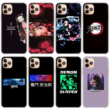 Anime Démon Vadász Szilikon Telefon tok Apple iPhone 13 12 Mini 11 Pro XS Max X XR 6 6 7 8 Plusz 5 SE 2020 Puha Borító