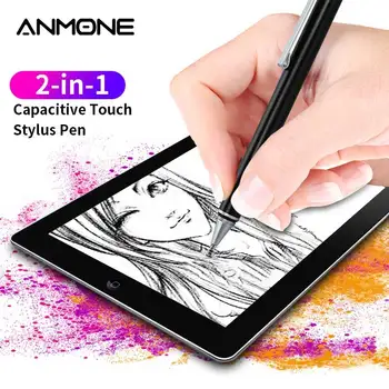 ANMONE 2 In 1 Stylus Okostelefon Tablet Kapacitív Képernyő Ceruza Írni, Rajzolni, Touch Pen ipad Alkalmas az összes Android készülék