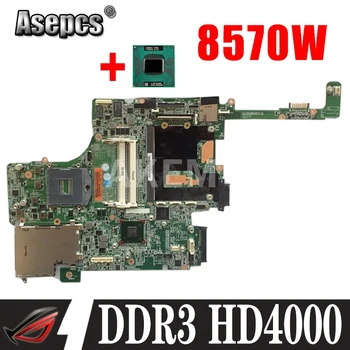 Asepcs 690643-001 alaplap Hp Elitebook 8570W Laptop Alaplap DDR3 HD4000 J8A a grafikus kártyahely