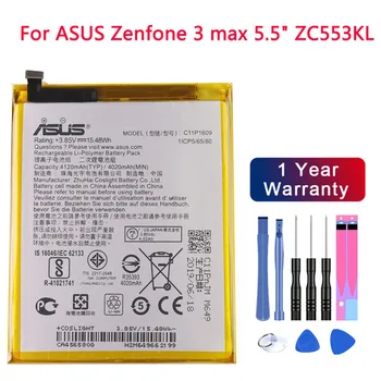 ASUS Eredeti Nagy Kapacitású C11P1609 4120mAh Akkumulátor ASUS Zenfone 3 max 5.5