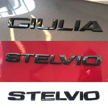 Autó fém farok levelet, dekorációs matrica Az Alfa Romeo Giulia Stelvio Külső Módosítás Tartozékok