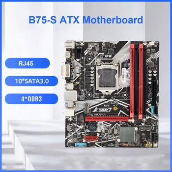 B75-S ATX Alaplap PCI-E 16X DDR3 CPU A LGA1155 USB3.0, HDMI-Kompatibilis+VGA Port Igazgatóság Számítógépes Játékok Tartozékok