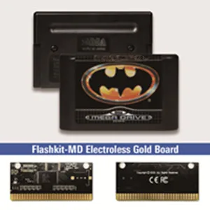 Batman - EUR Címke Flashkit MD Electroless Arany PCB Kártya Sega Genesis Megadrive videojáték-Konzol