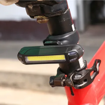 Bicikli Hátsó Lámpa IPX-5 Vízálló USB Újratölthető LED-es Biztonsági Figyelmeztető Lámpa Kerékpár Villogó Tartozékok Kerékpáros Lámpa