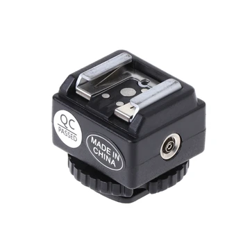 C-N2 Meleg Cipő Átalakító Adapter PC Sync Port Készlet Nikon Vaku Canon Fényképezőgép