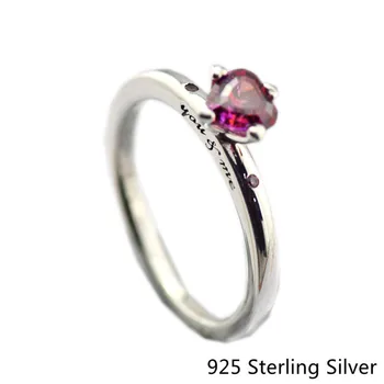 CKK 925 Sterling Ezüst you & me Gyűrű, Színes Női Eredeti Ékszer Készítés Évforduló Ajándék