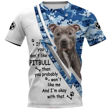 CLOOCL Legújabb Nyári Divat Népszerű Stafford Bull Terrier Férfiak Nők Póló 3D Nyomtatás Harajuku Streetwear Pár Felsők