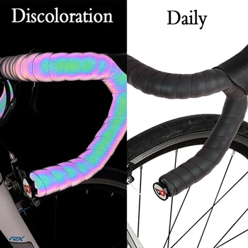 Csúszásmentes Kerékpár Kormány Szalagot Aurora Elszíneződés PU Ultrakönnyű Rugalmasságát EVA Kényelmes Kormány Szalagot Kerékpár, Öv Kellékek