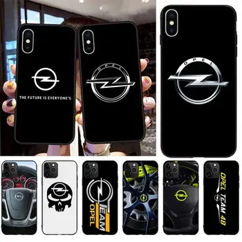 CUTEWANAN Európa autó Opel astra embléma Puha Szilikon Fekete Telefon tok iPhone 11 pro XS MAX 8 7 6 6 Plusz X 5S SE 2020 XR-ügy