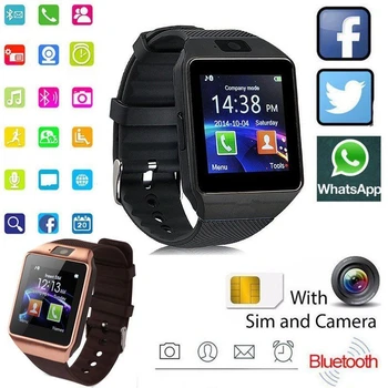 Digitális Érintőképernyős Okos Nézni DZ09 K18 Karkötő Kamera, Bluetooth Karóra SIM-Kártya Smartwatch Ios Android Telefonok Támogatása