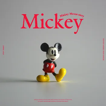 Disney 24piece 3cm klasszikus miki egér gyűjtemény ábra játékok mickey egér Torta Dekoráció Dísztárgy Modell