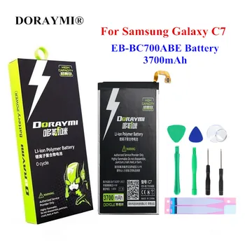 DORAYMI 3700mAh EB-BC700ABE Akkumulátor Samsung Galaxy C7 C7000 SM-C7000 SM-C7010 Duos C7018 C7 Pro Telefon Csere Volta
