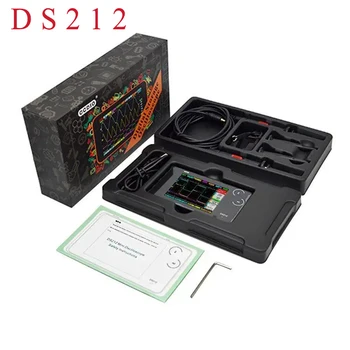 DS212 Okos, Hordozható LCD Digitális Multiméter 1MHz 8MB 10MSa/s Oszcilloszkóp érintőképernyő, USB InterfaceCoupling AC/DC Osciloscope