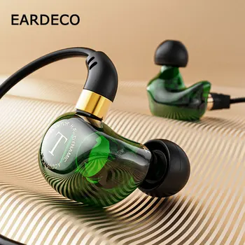 EARDECO Fejhallgató Fülhallgató Mikrofon, hi-fi, Vezetékes Fejhallgató Nehéz Bass In-ear Fülhallgató Sport Vezetékes Telefon Fülbe Mobil Fülhallgató Stere