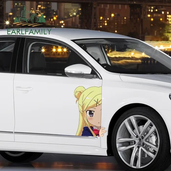 EARLFAMILY 43 cm x 28.5 cm Less Karen Jó Anime Vinil Autó Matricák Karcolás-bizonyíték Matrica JDM Egyéni Nyomtatás, Dekoráció