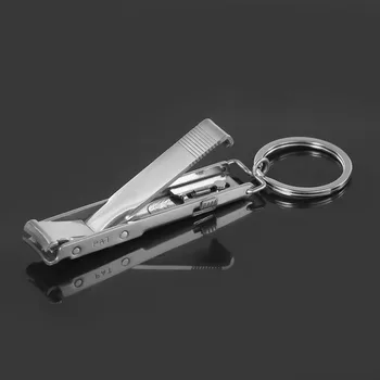 EDC Ultra-vékony Összecsukható Kéz, Lábujj Köröm Clippers Vágó Trimmer Rozsdamentes Kulcstartó Nagykereskedelmi Minőség