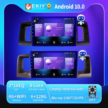 EKIY 6+128G DSP Autoradio Android 10 Toyota Corolla E130 E120 2000-20 autórádió GPS Multimédia Blu-ray IPS/QLED Auto HU 2din