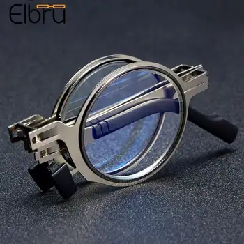 Elbru Anti Kék Sugarak Olvasó Szemüveg Férfiak Nők Számítógép Kék Fény Blokkoló Távollátás Összecsukható Szemüveg Mini Optikai Szemüveg