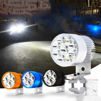 Elektromos Motoros LED Lámpa Szuper Fényes Három Kerék Akkumulátor Autó Fényszóró Erős Fény Refit Külső 12v80v Rogue Spotlight