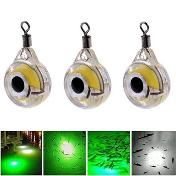 elenxs Mini Csalit Fény LED Mély Csepp Víz alatti Szem Alakú Halászati Tintahal Halászati Csalit Fényes Csali Vonzza a Halakat