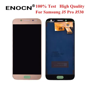 ENOCN TFT LCD Samsung Galaxy J5 2017 J530 SM-J530F Kijelző érintőképernyő Digitalizáló burkolatos állítható fényerő