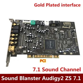 Eredeti 7.1 Csatorna Dal hangkártya Audigy2 ZS SB0350 PCI Innovatív hangkártya támogatás KX Ingyenes Szállítás