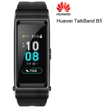 Eredeti Huawei TalkBand B5 Beszélni Zenekar B5 szélesség Bluetooth Smart Sport Karkötő Karkötő Érintse meg AMOLED Képernyő Hívás Fülhallgató Zenekar